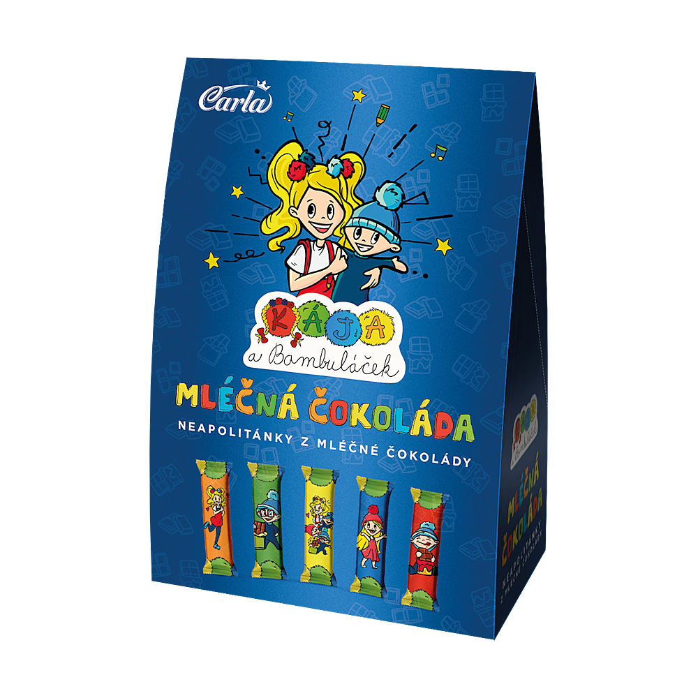 CARLA Kája a Bambuláček mléčné čokoládky 25 kusů