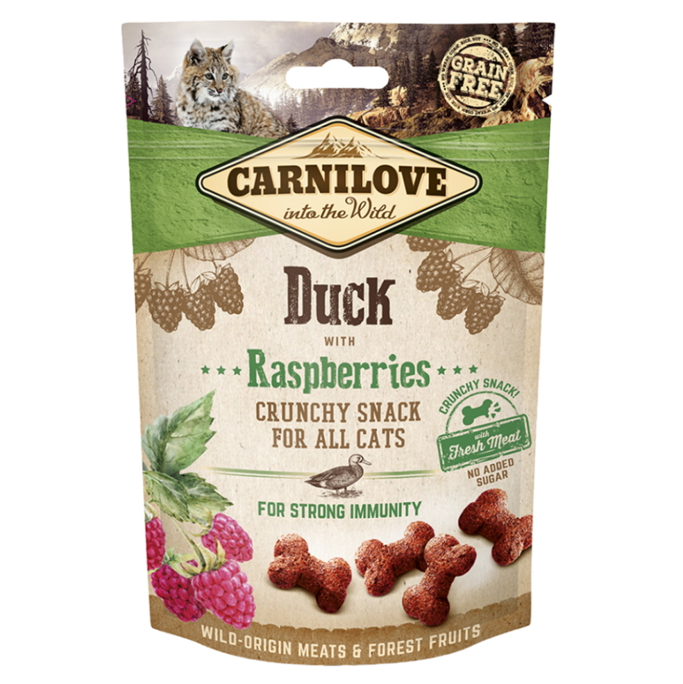 CARNILOVE Cat Crunchy Snack Duck&Raspberries 50 g