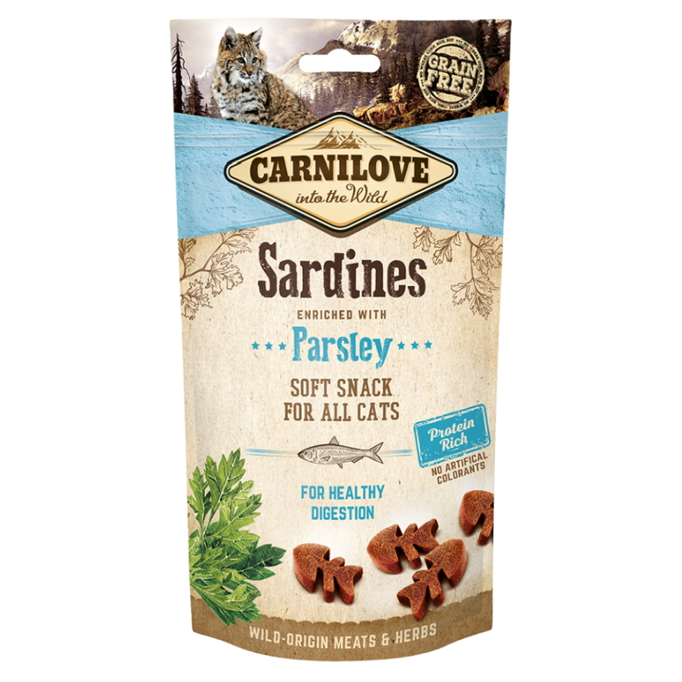 CARNILOVE Cat Semi Moist Snack Sardine&Parsley 50 g