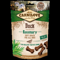 CARNILOVE Dog Semi Moist Snack Duck enriched with Rosemary 200 g