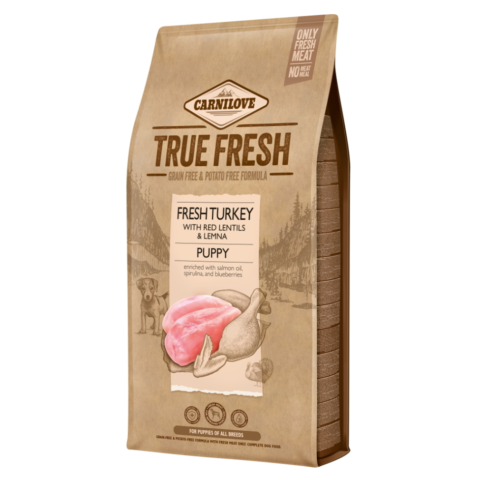 CARNILOVE Dog true fresh turkey puppy pro psy, Hmotnost balení: 4 kg