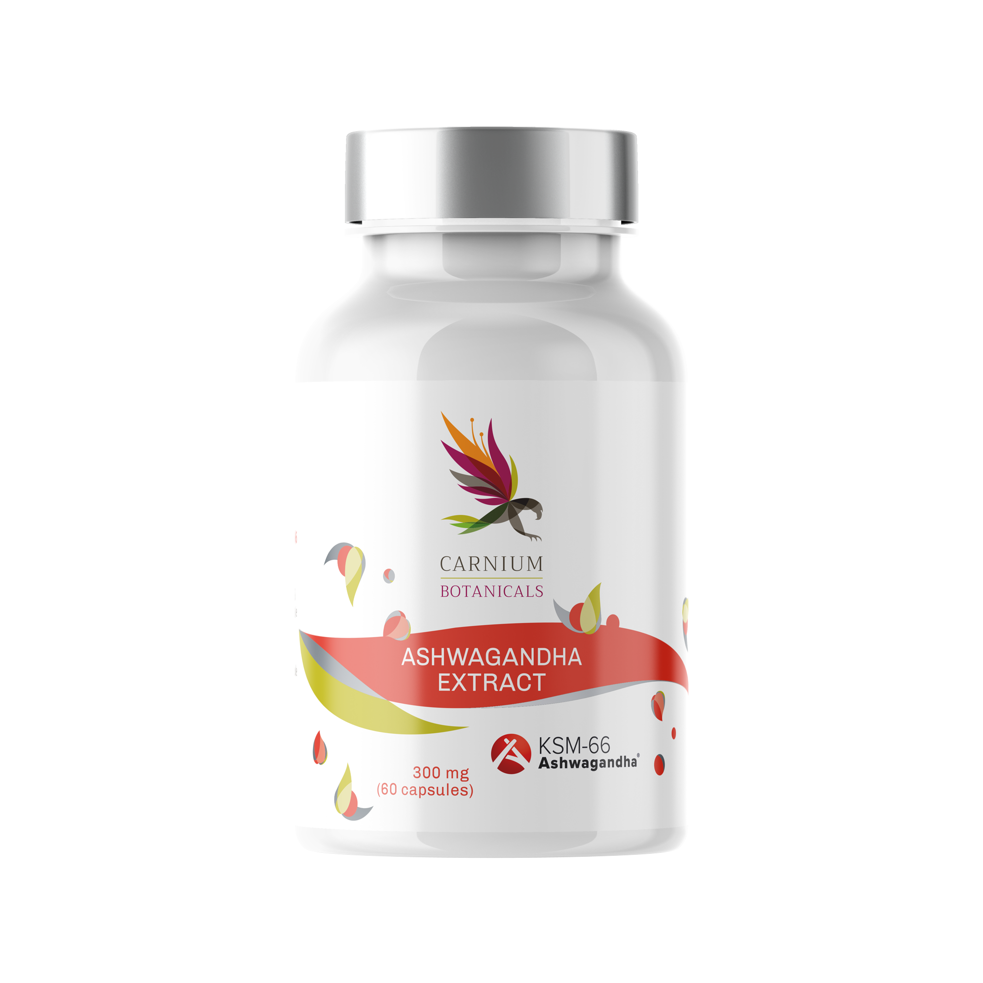 CARNIUM BOTANICALS Ashwagandha Extract KSM-66 60 kapslí