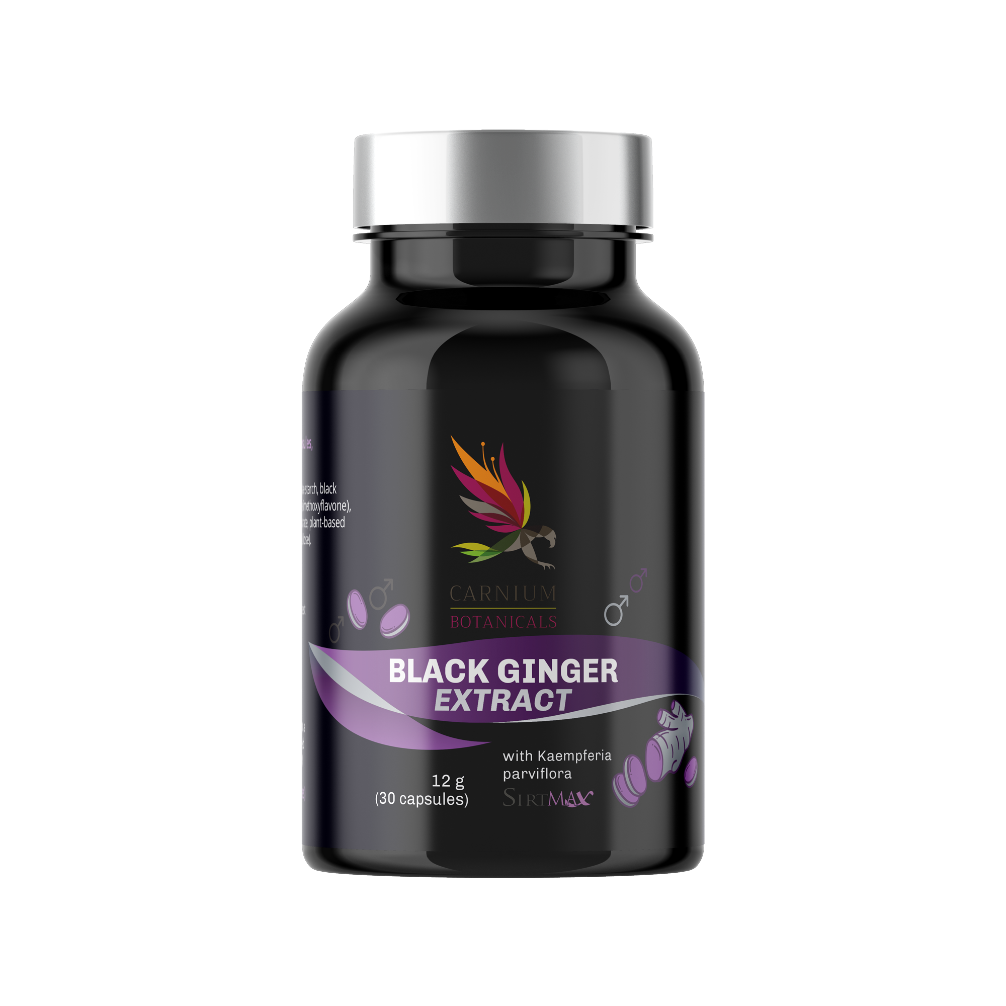 CARNIUM BOTANICALS Black Ginger Extract 30 kapslí
