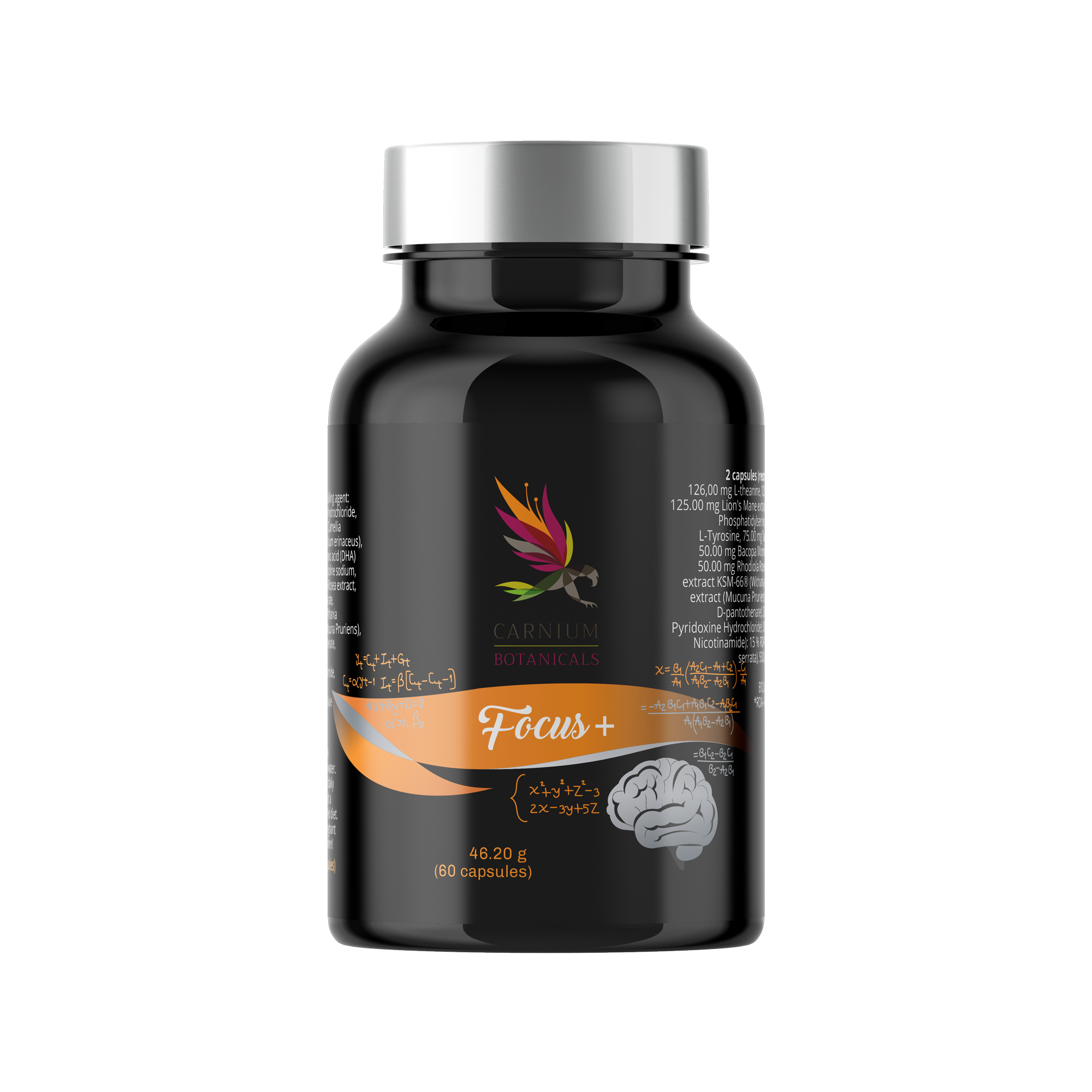 CARNIUM BOTANICALS Focus+ 60 kapslí