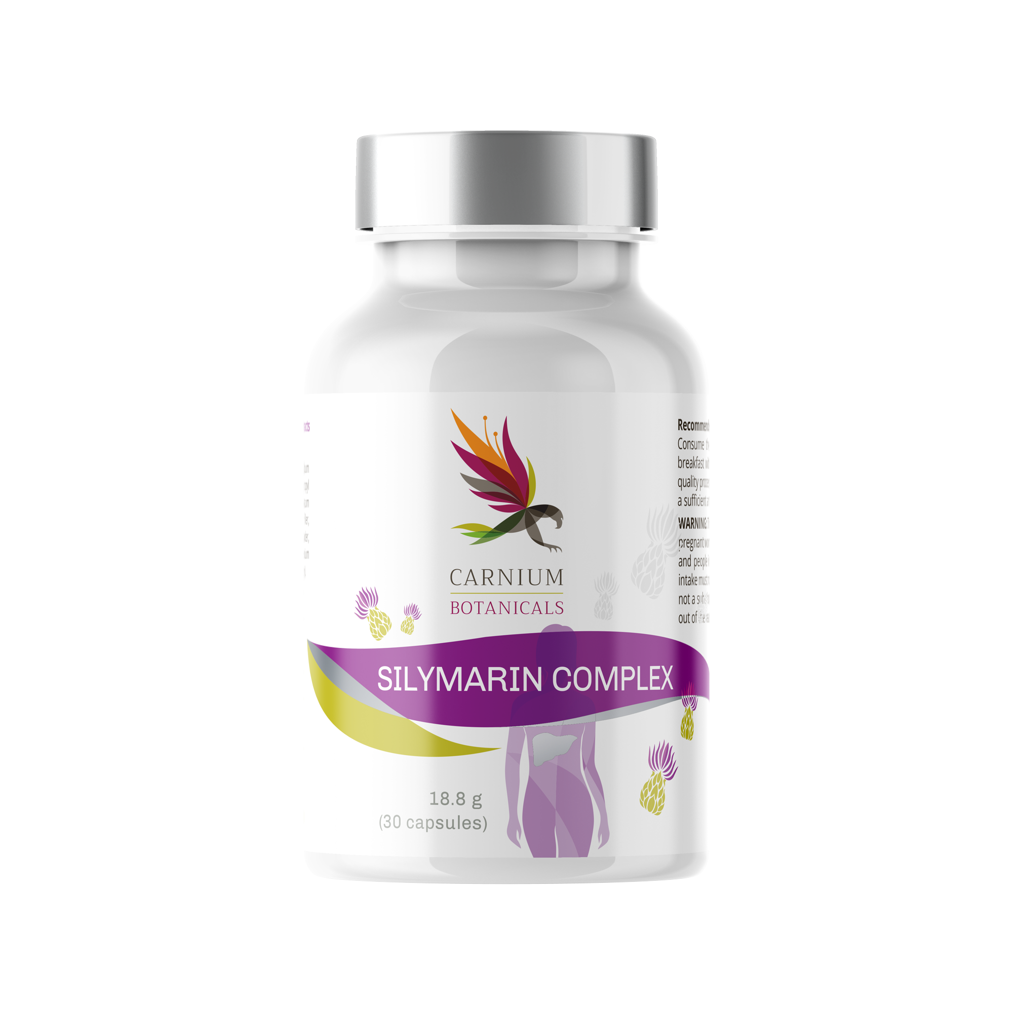 CARNIUM BOTANICALS Silymarin Complex 30 kapslí
