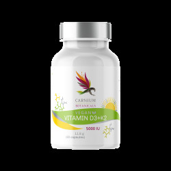 CARNIUM BOTANICALS Vitamín D3 + K2 30 kapslí