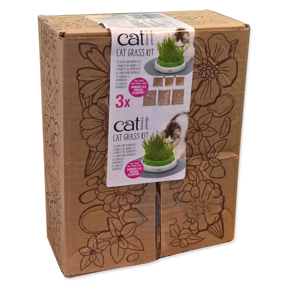 CATIT Cat Grass Kit Tráva 3 x 0,7 l