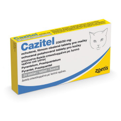 CAZITEL 230/20 mg ochucené potahované tablety pro kočky  24 tablet