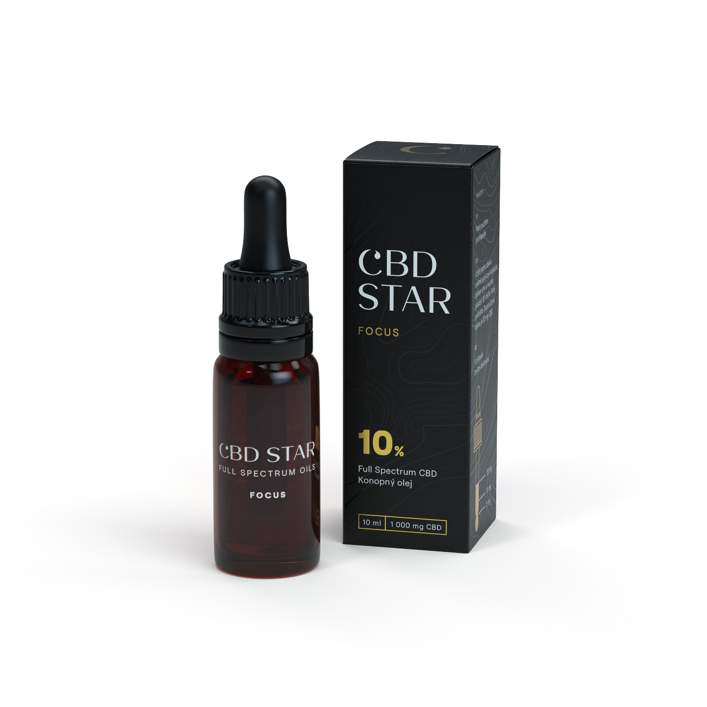 CBD STAR CBD Focus olej 10 % Full Spectrum CBD, 10 ml