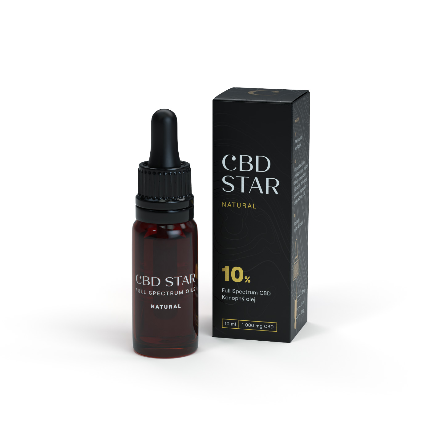 CBD STAR CBD Natural olej 10 % Full Spectrum CBD, 10 ml