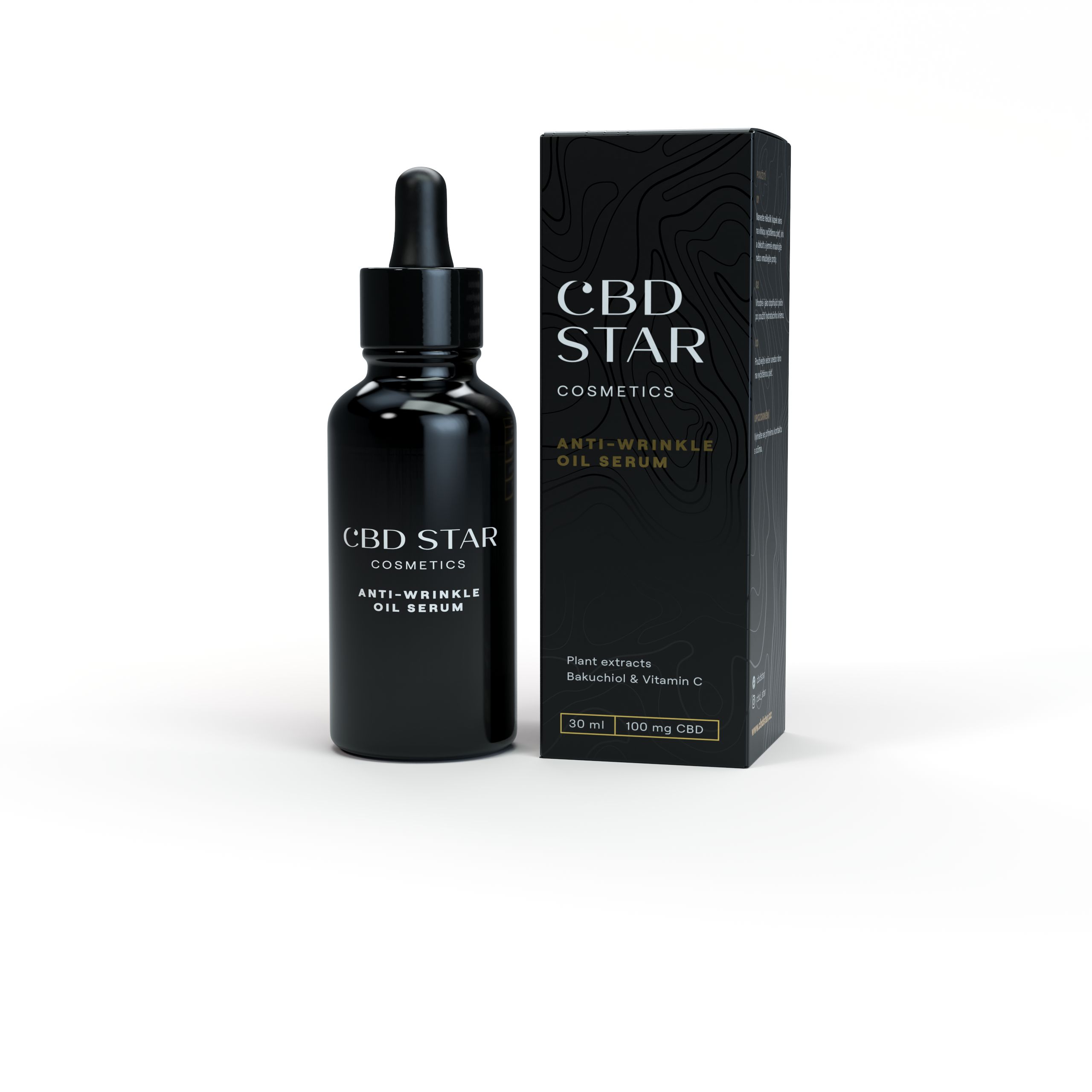 cbdstar Anti-Wrinkle Oil Serum bakuchiol & vit. C, 30 ml