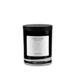 cbdstar CBD svíčka Balance vanilka & pačuli, 150 g