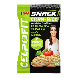 CELPO Fit svačina kukuřičná rýžová rajče bazalka 50 g