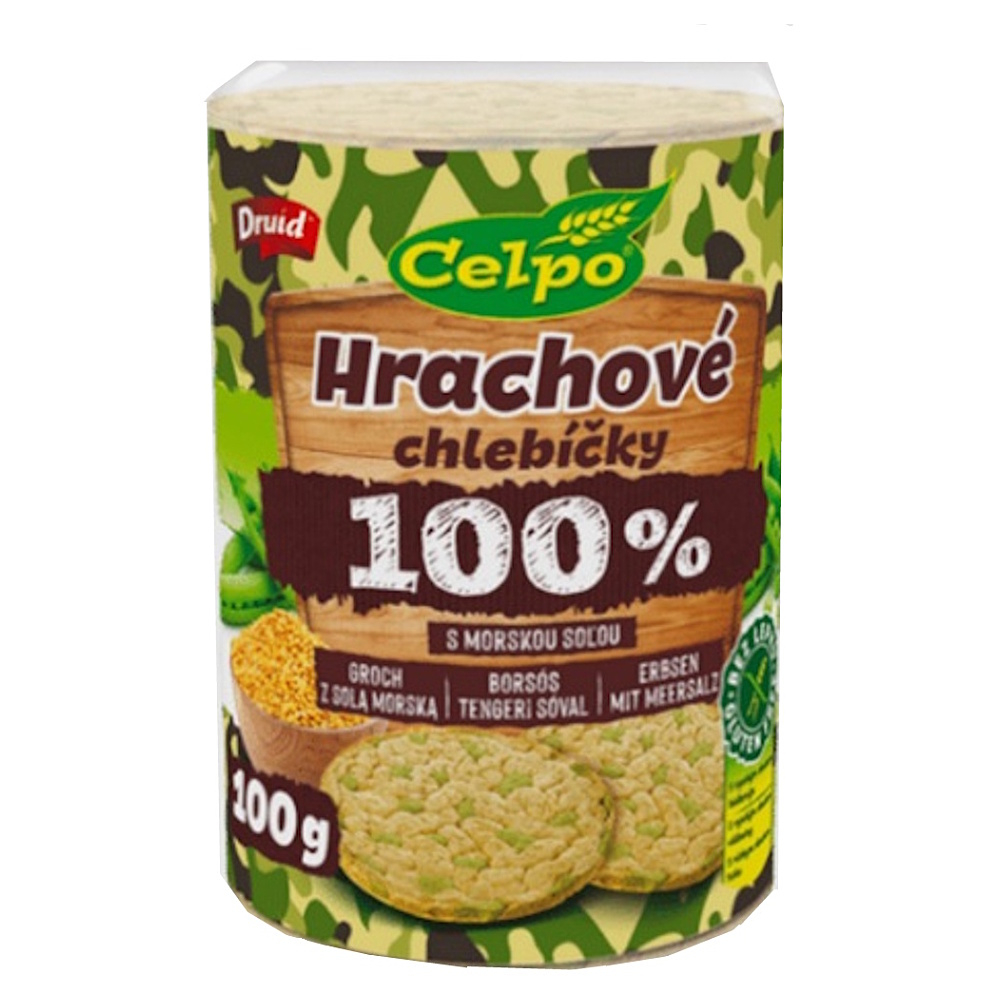 CELPO Hrachové chlebíčky s mořskou solí 100 g
