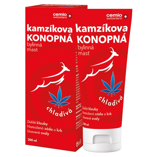 CEMIO Kamzíkova konopná mast chladivá 200 ml