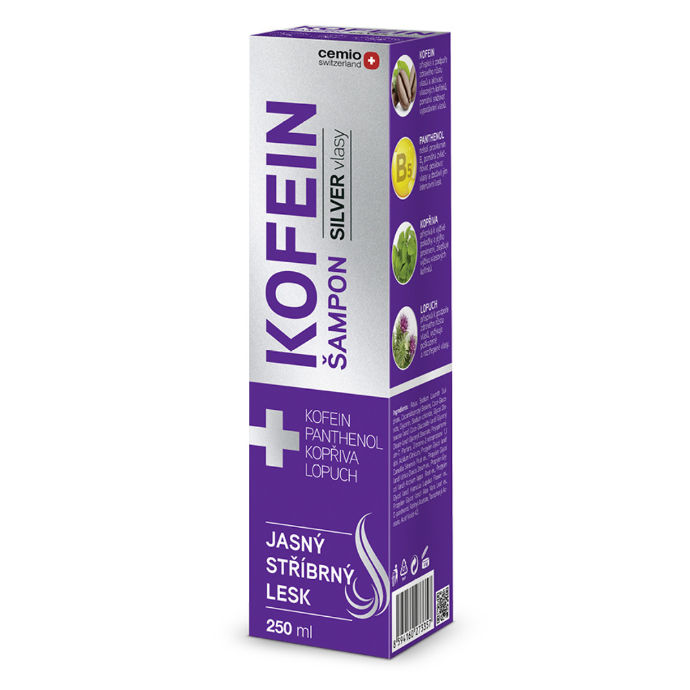 Cemio Kofein šampon pro šedé vlasy 250 ml