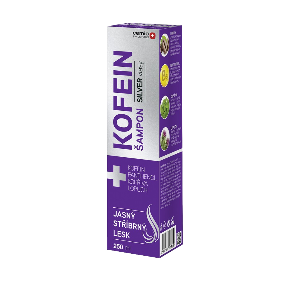 CEMIO Kofeinový šampon Silver 250 ml