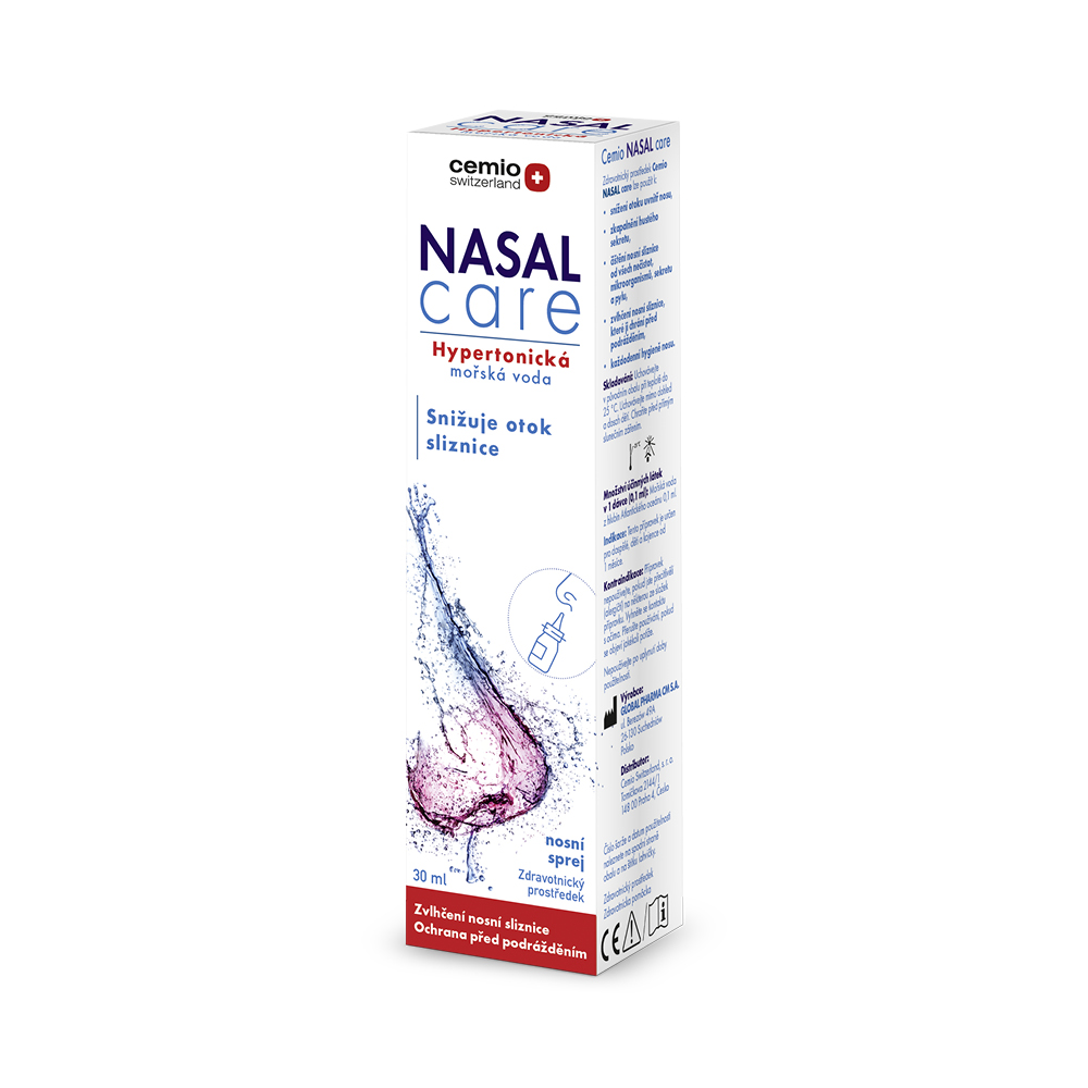 Cemio Nasal Care hypertonická mořská voda 30 ml