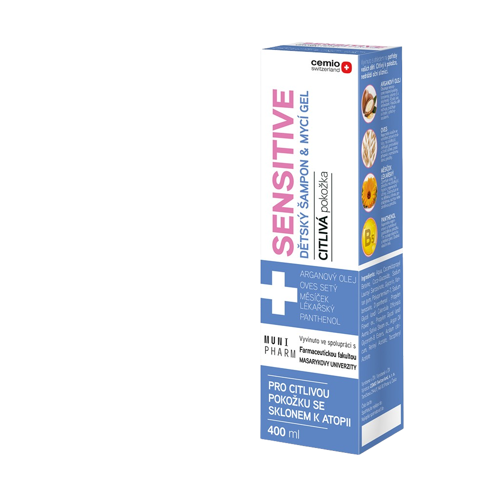 CEMIO Sensitive dětský šampon a mycí gel 400 ml