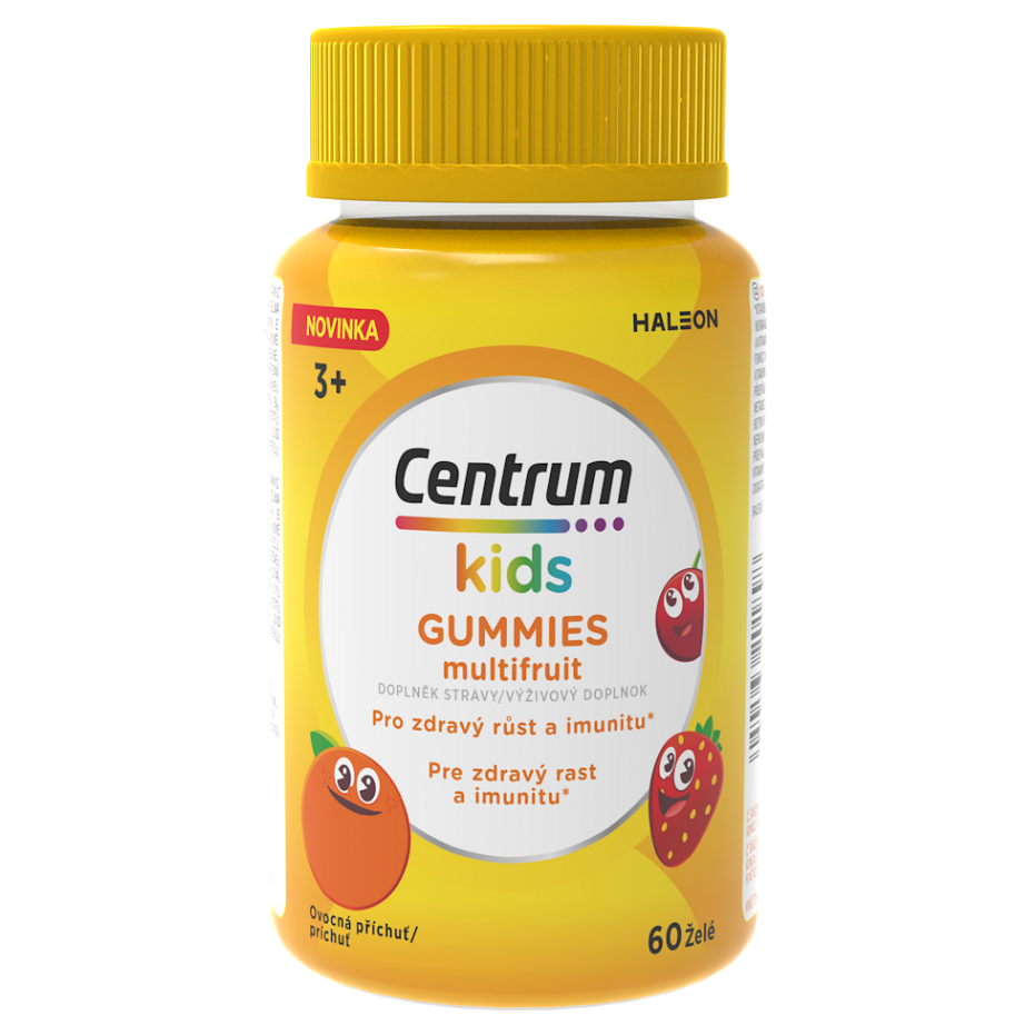 CENTRUM Kids gummies multivitamín pro děti multifruit želé 60 kusů