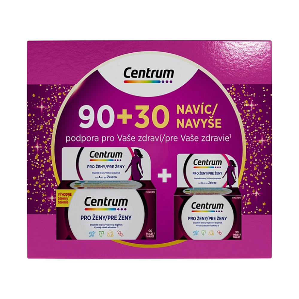 CENTRUM Multivitamín pro ženy 90 + 30 NAVÍC