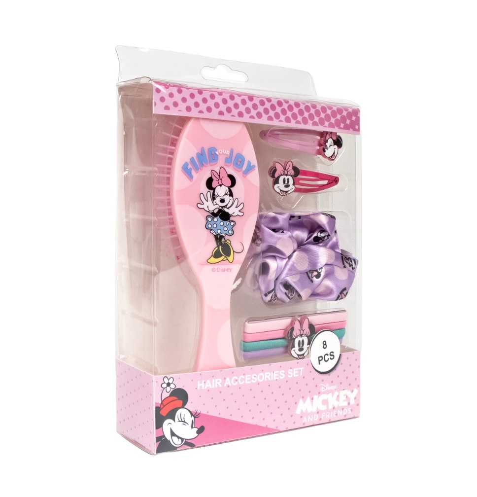 Cerdá Sada vlasových doplňků s hřebenem Minnie 8 ks