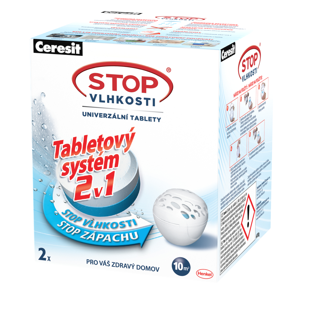 Ceresit STOP VLHKOSTI Pearl náhradní tablety 2x300 g neutrální