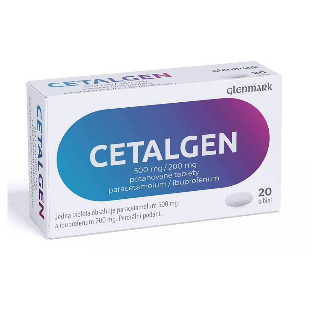 CETALGEN 500 mg / 200 mg 20 potahovaných tablet