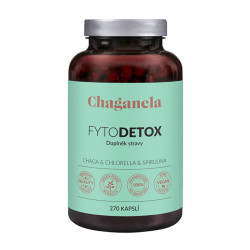 CHAGANELA FytoDETOX Chaga + Chlorella + Spirulina 270 kapslí