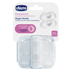 Chicco Chránič bradavek SkinToSkin silikon M/L 2 ks