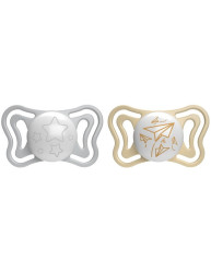 Chicco Dudlík Physio Light silikonový noční 6–16 m 2 ks