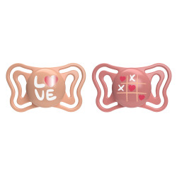 Chicco Dudlík Physio Light silikonový růžový 16–36 m 2 ks
