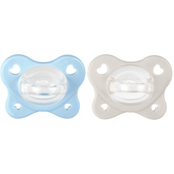 Chicco Dudlík PhysioForma Dual Soft modrý 2–6 m 2 ks