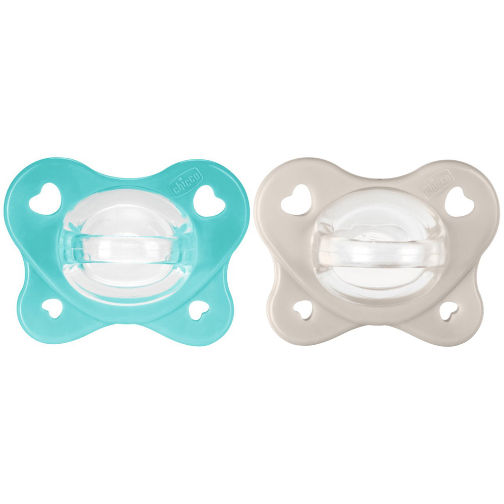 Chicco Dudlík PhysioForma Dual Soft modrý 6–16 m 2 ks