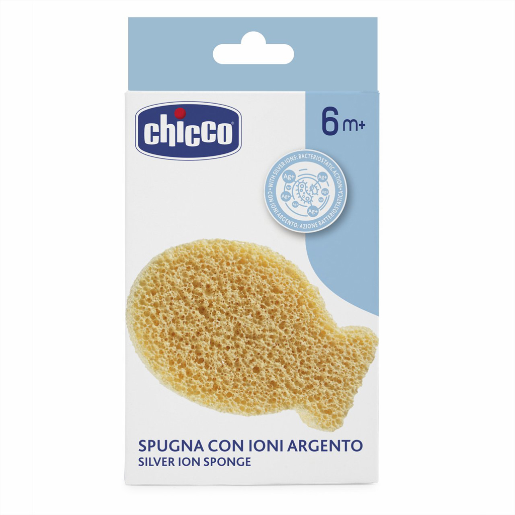 Chicco Houbička na umývání s ionty ze stříbra 6m+ 1 ks