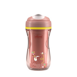 Chicco Hrneček Active termo s tvrdým náustkem 14m+ 266 ml pink