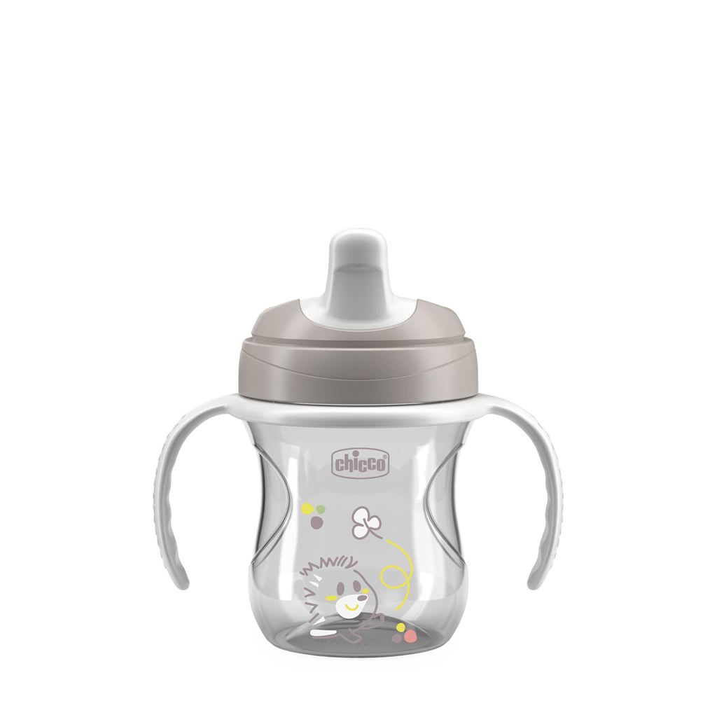 Chicco Hrneček Training s držadly 6m+ 200 ml grey