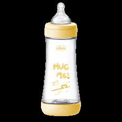 CHICCO Lahev kojenecká Perfect5 silikon, žlutá 300 ml