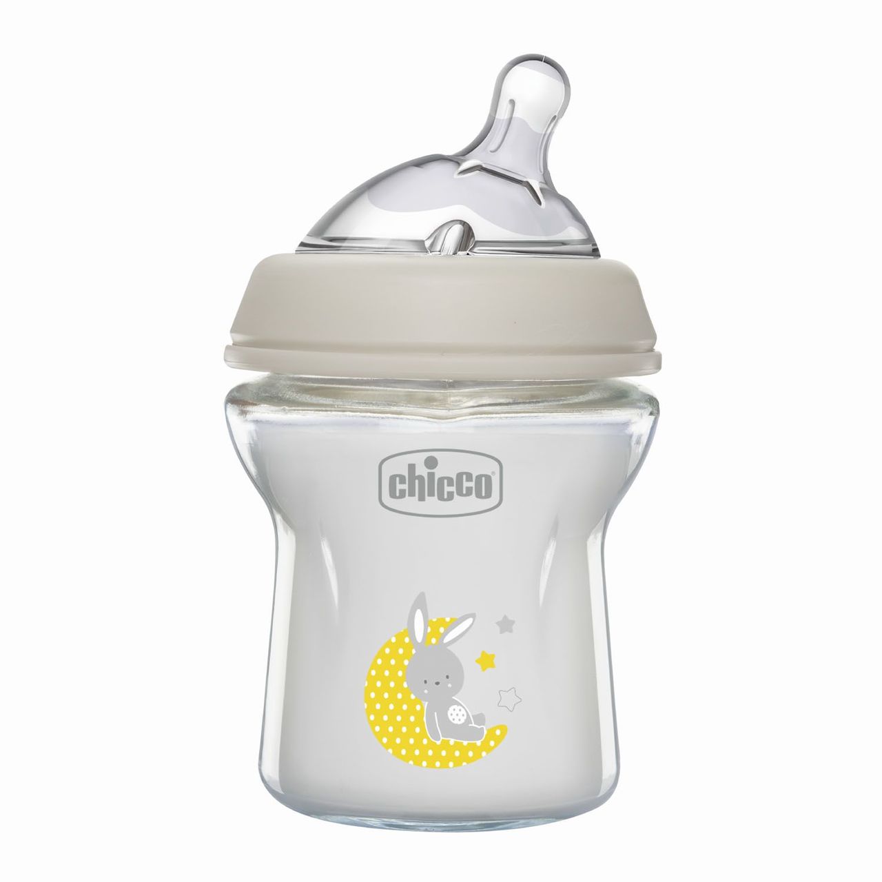 CHICCO Láhev kojenecká sklo Natural Feeling neutral 0m+ 150 ml