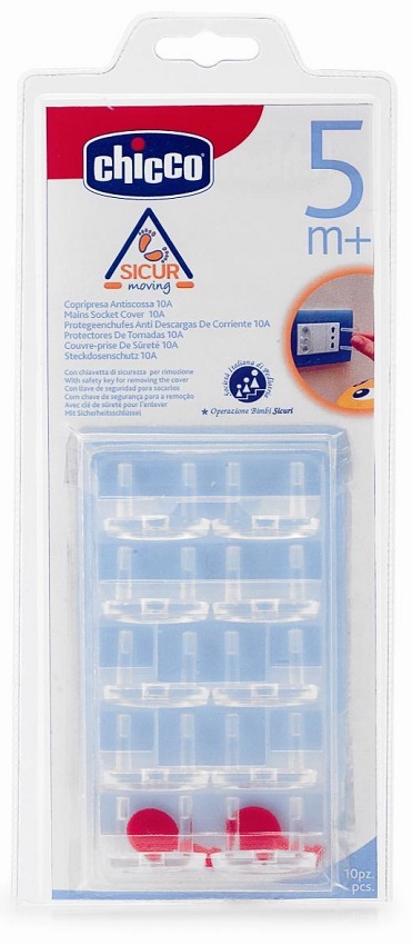 CHICCO Ochrana elektrických zásuvek, 10 ks
