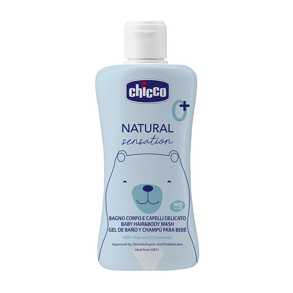 CHICCO Sprchový gel 2v1 na tělo a vlasy natural sensation 0m+ 200 ml