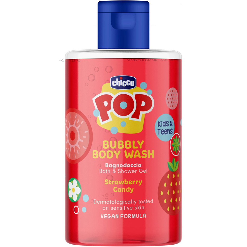 Chicco Strawberry candy POP Sprchový gel pro děti a teenagery 300 ml