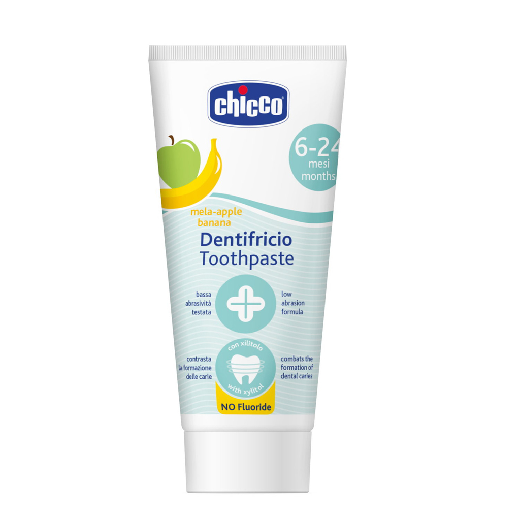 Chicco Zubní pasta bez fluóru 6–24 měsíců 50 ml jablko-banán