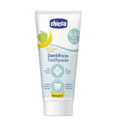 Chicco Zubní pasta s fluórem 6–24 měsíců 50 ml jablko-banán