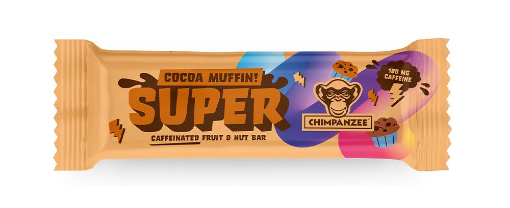 Chimpanzee Super bar - Cocoa Muffin energetická tyčinka 55 g