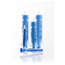 CHIRANA Luer Injekční stříkačka 10ml modrá jednorázová 100 ks