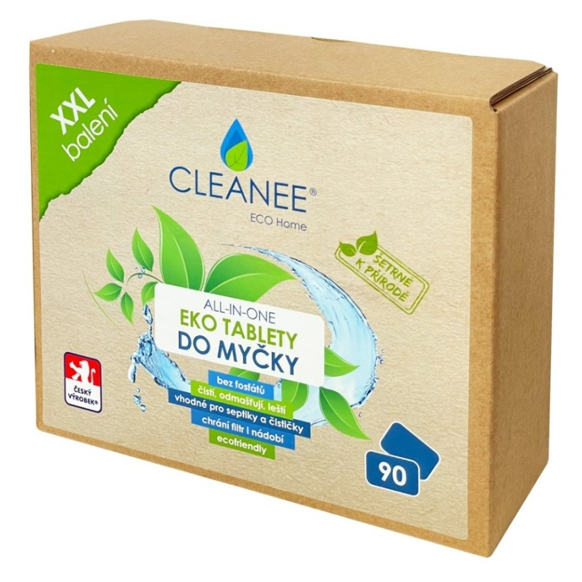 CLEANEE ECO Home eko tablety do myčky 90 ks