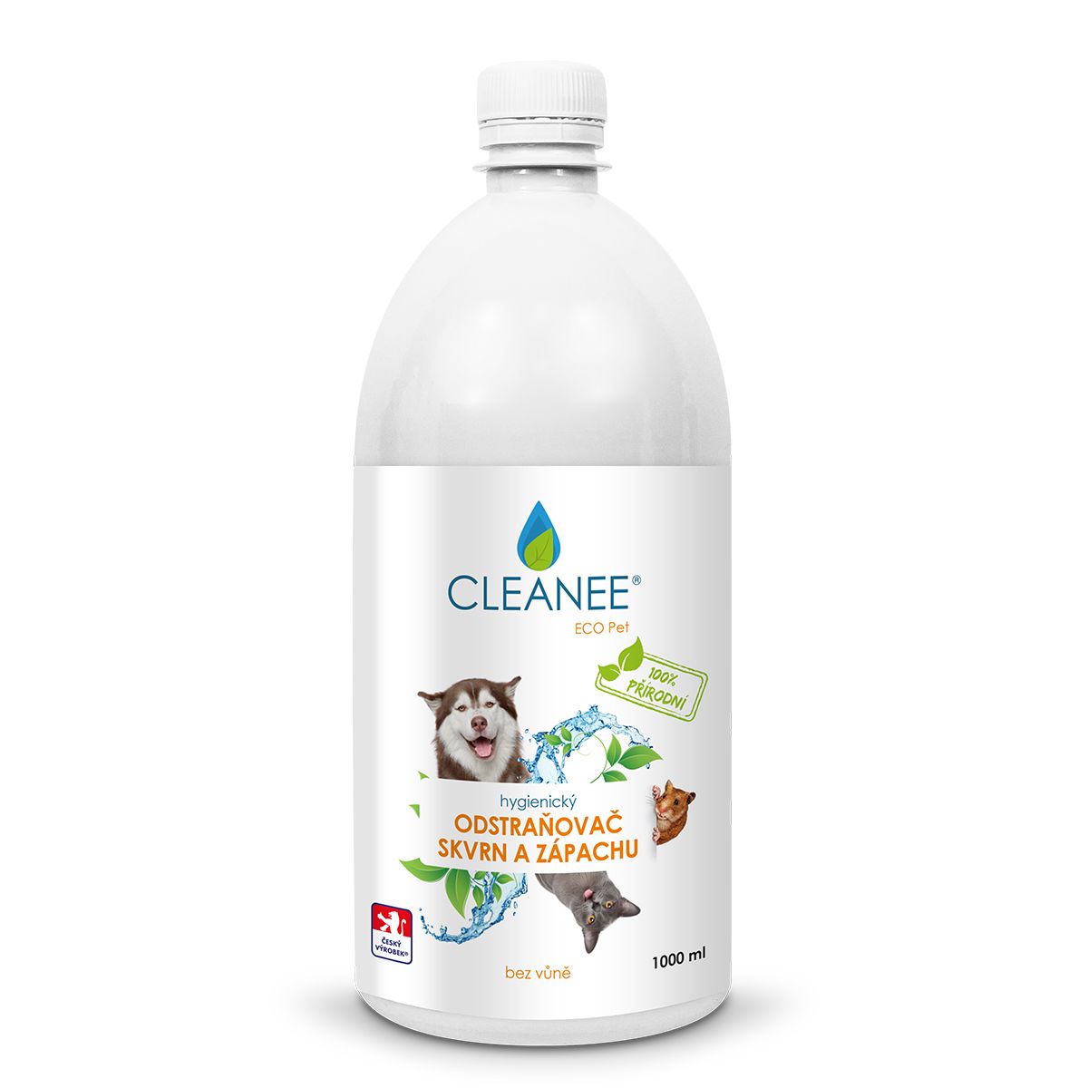 CLEANEE ECO Pet Hygienický odstraňovač skvrn a zápachu náhradní náplň 1 l