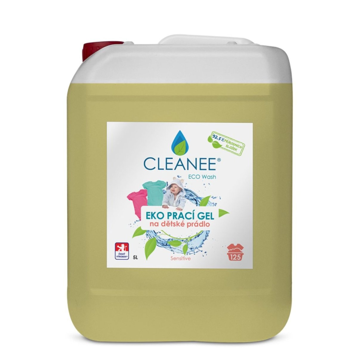 CLEANEE EKO Prací gel na dětské prádlo 5 l