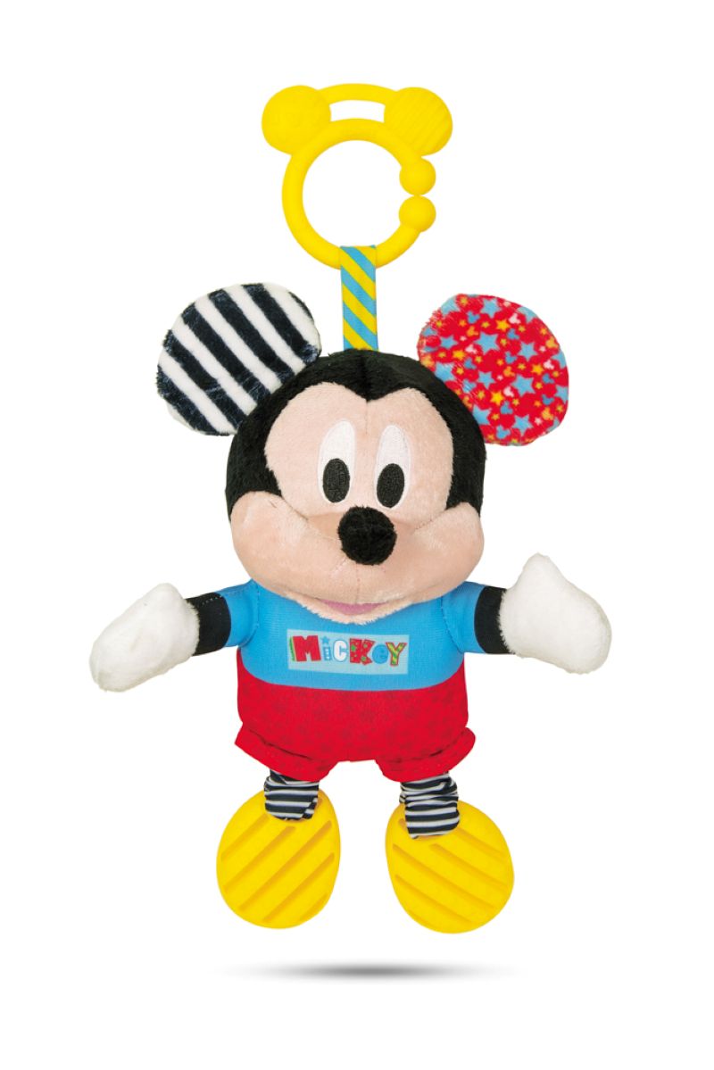 Clementoni Mickey plyšový se zvuky a úchytem